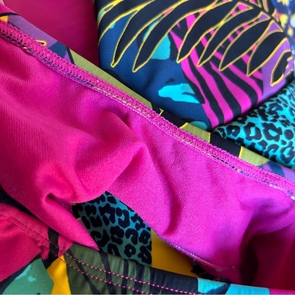 Bleu Rod Beattie jungle book floral cap sleeve one piece swimsuit 8 - Picture 6 of 9